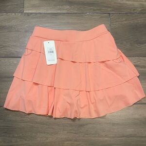 Peach athletic skort